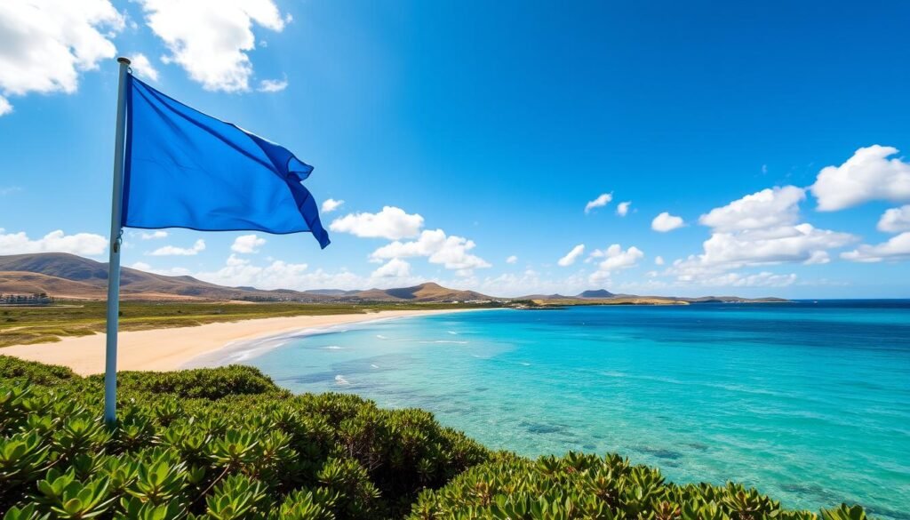 Blue Flag certification on eco-friendly beaches