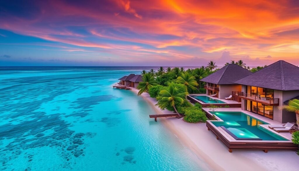 Luxury villas with private pools in Maldives