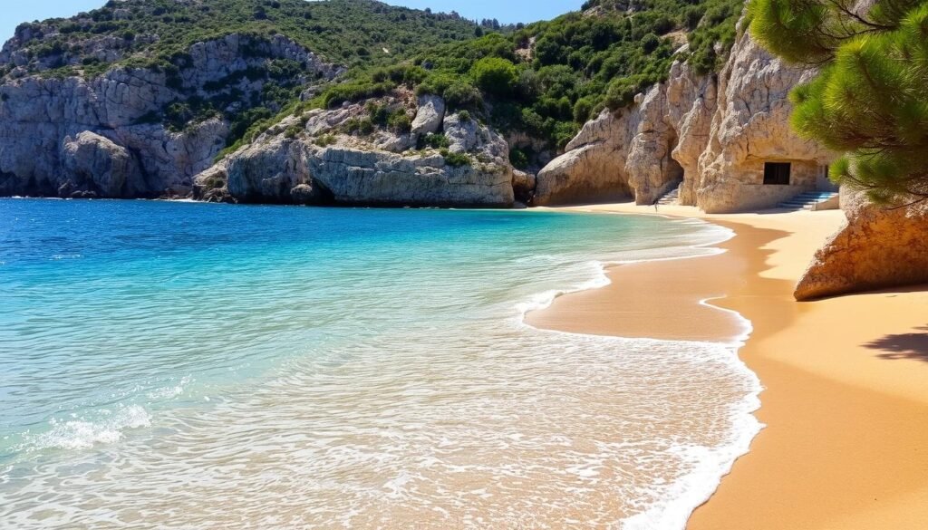 Secluded beaches in Greece