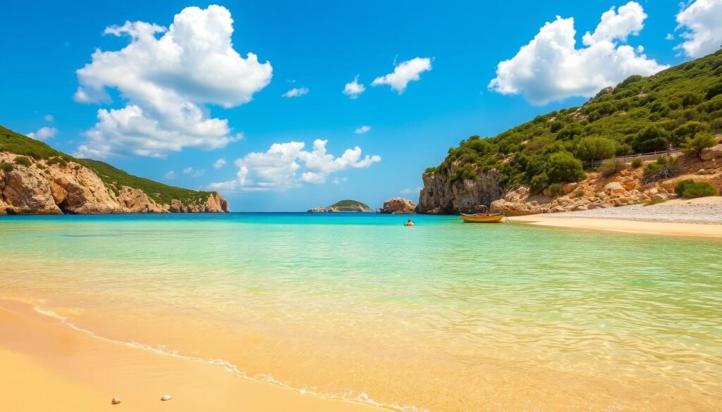 Secluded beaches in Greece