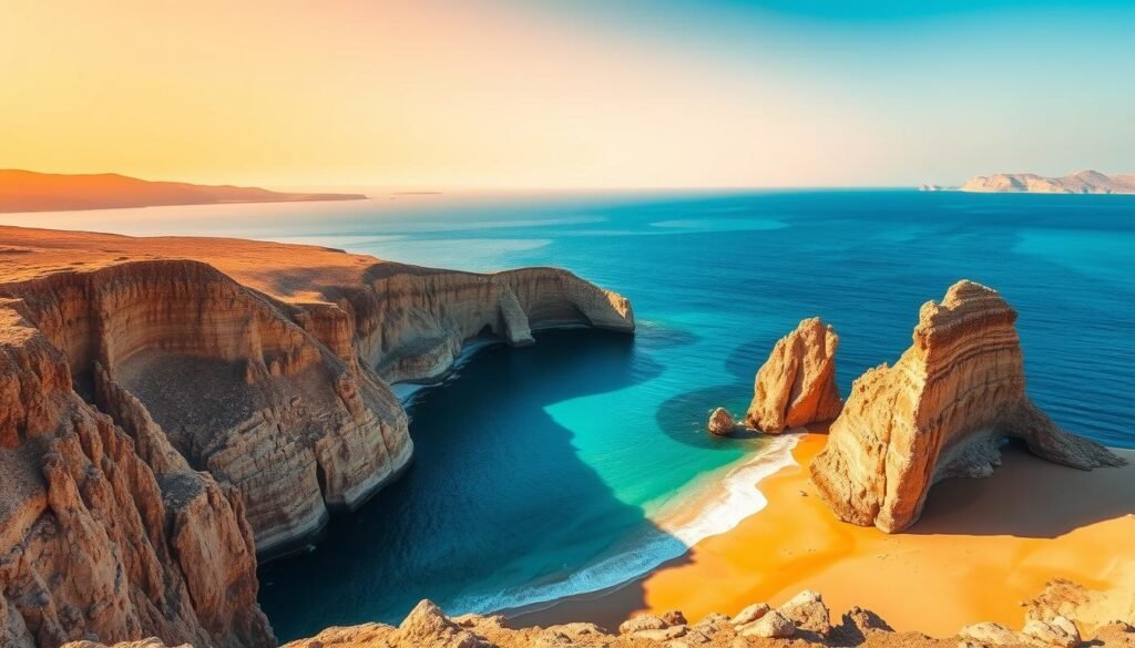 Unique landscapes of Milos