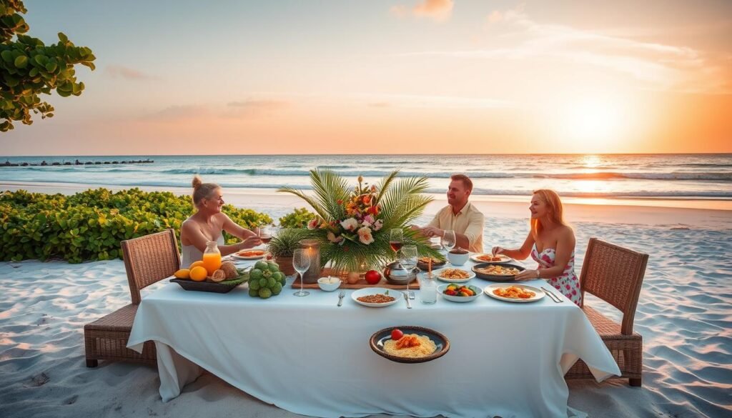 family dining Maldives